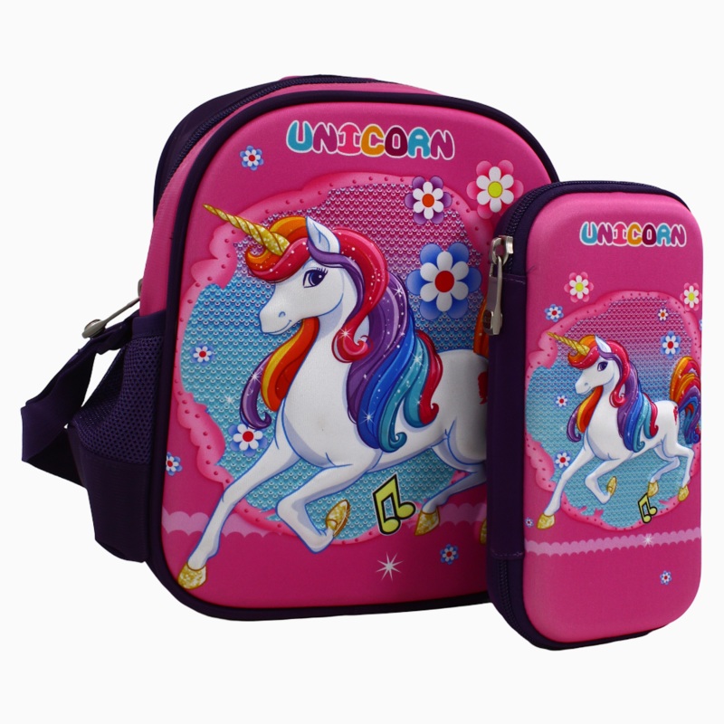 Unicorn School Set (Lunch Bag + Pencil Case)