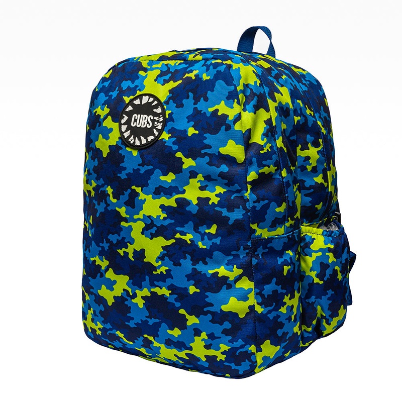 Cubs Camouflage Blue Backpack 18 Inch