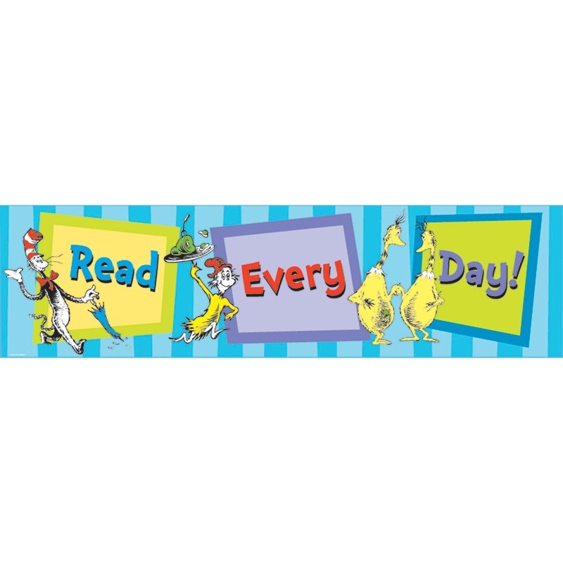 Dr. Seuss Read Every Day Classroom Banner