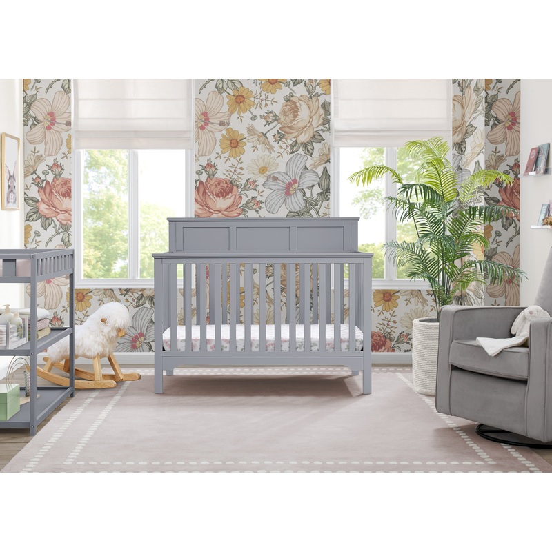 Sweet Beginnings Hart Flat Top 6-in-1 Convertible Crib
