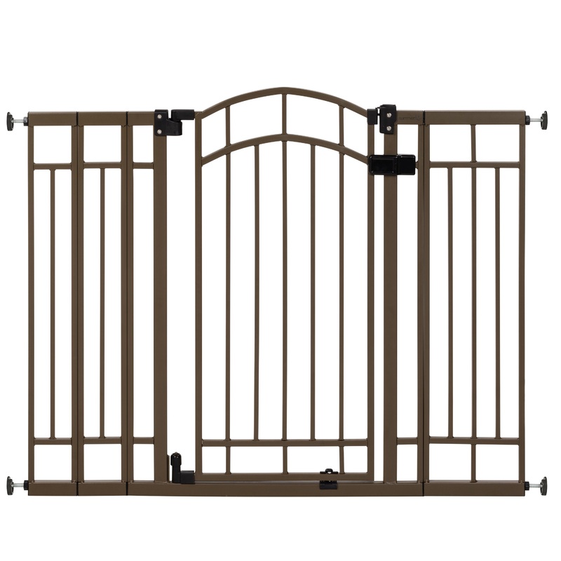 The Doorway 48W Series Pet and Baby Gate, Openings 29″-48″ Wide, 36″ Tall – Bronze