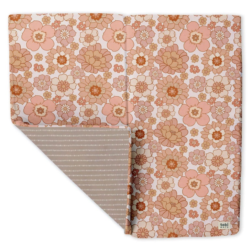 Toki Kids Mega Padded Play Mat 55″ x 55″, Blooms