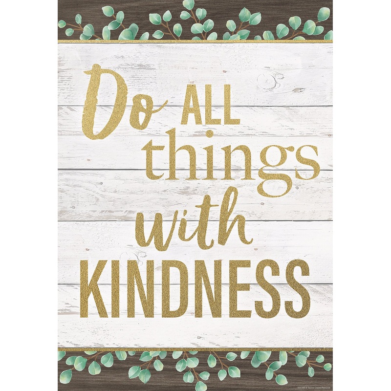 Do All Things With Kindness Positive Poster