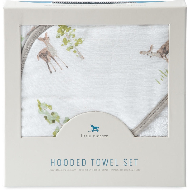 Little Unicorn Cotton Hooded Towel & Washcloth – Oh Deer