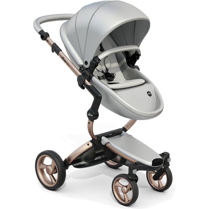 Mima 2019 Xari Complete Stroller, Rose Gold – Argento / Stone White