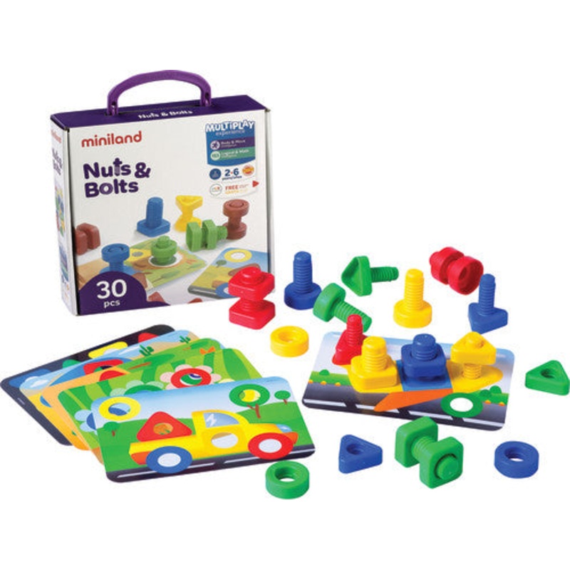Nuts & Bolts School Activity Set, 30-Piece Set