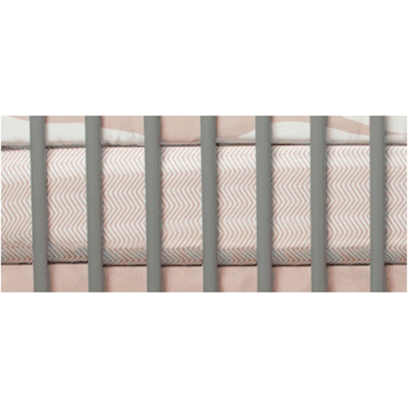 Oilo Crib Sheet in Blush
