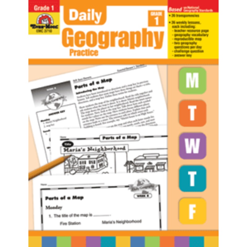 Daily Geography Practice, Grade 1