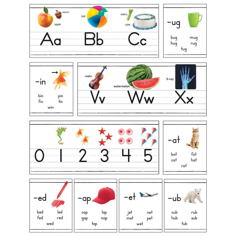 Photographic Alphabet Line Bulletin Board Set Grade PK-2
