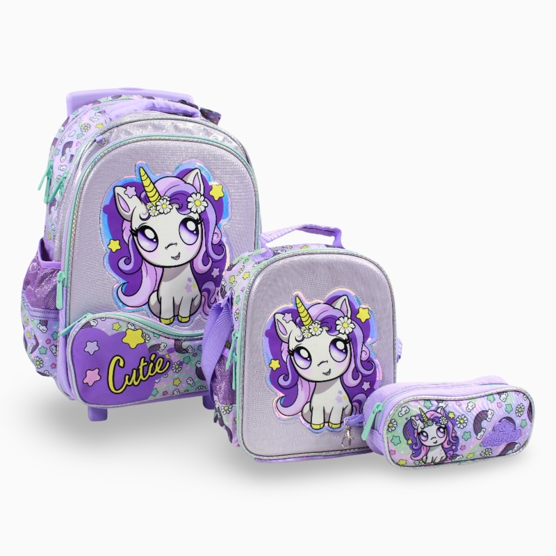 Cutie Unicorn School Set  17 Inches