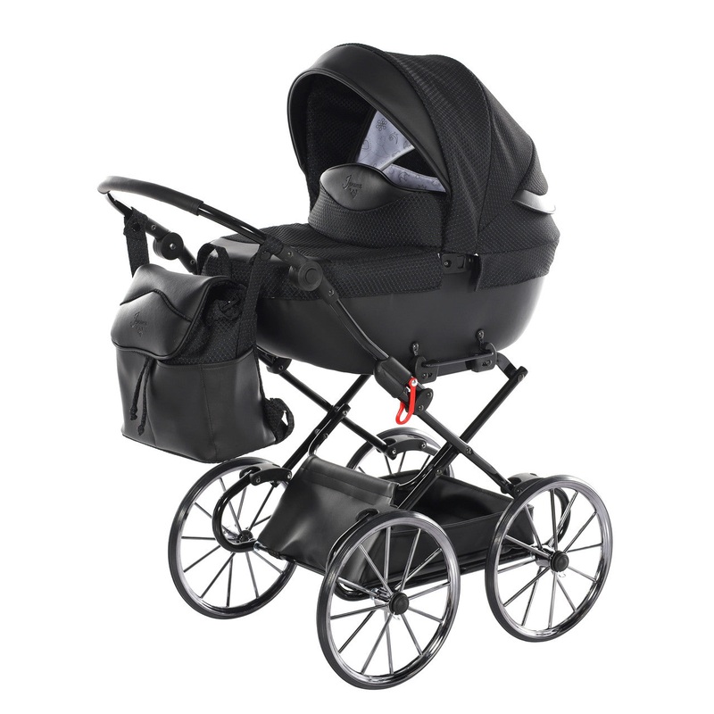 JUNAMA DOLCE BLACK DOLL’S PRAM