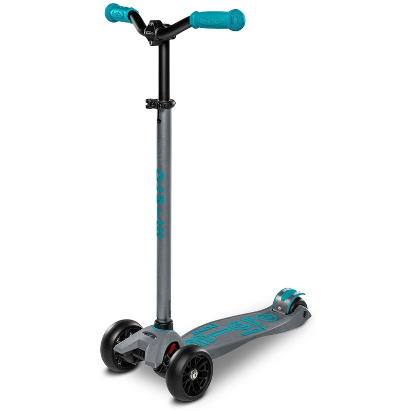 Micro Kickboard Maxi Deluxe Pro Scooter – Grey / Aqua