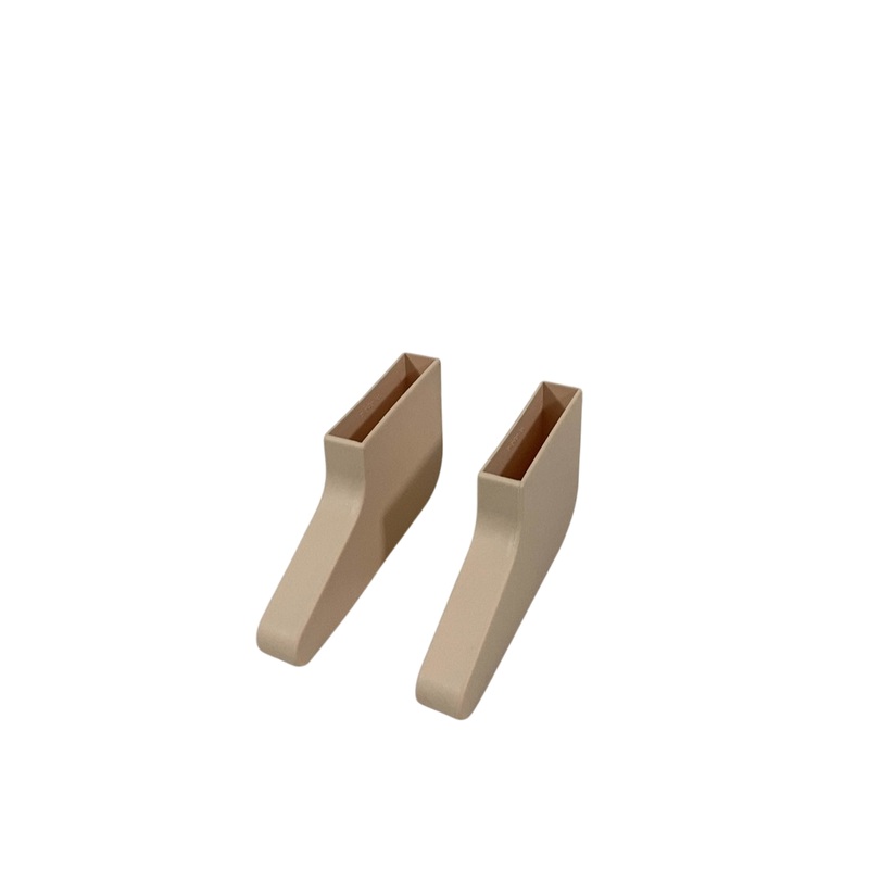 Piccalio Foldable Helper Tower Grip Slippers, Natural