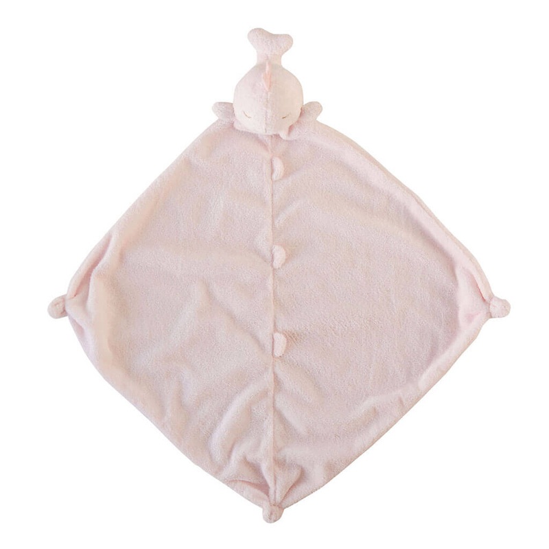 Angel Dear Security Blankie Blanket Whale Pink