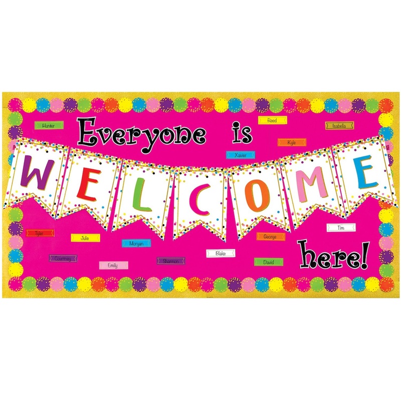 Confetti WELCOME Bulletin Board Kit
