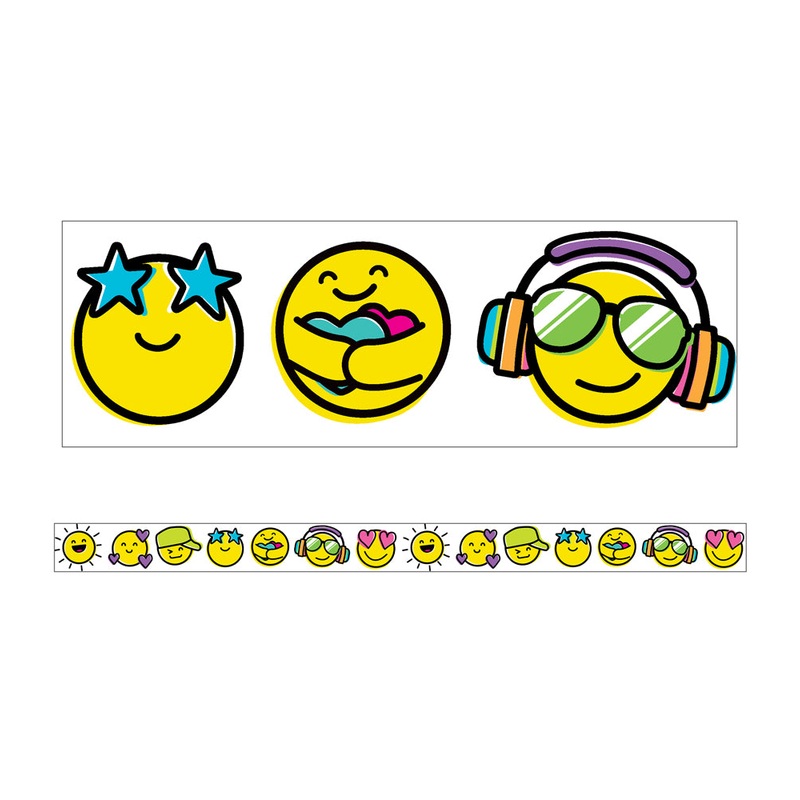 Kind Vibes Smiley Faces Straight Borders(DISC)