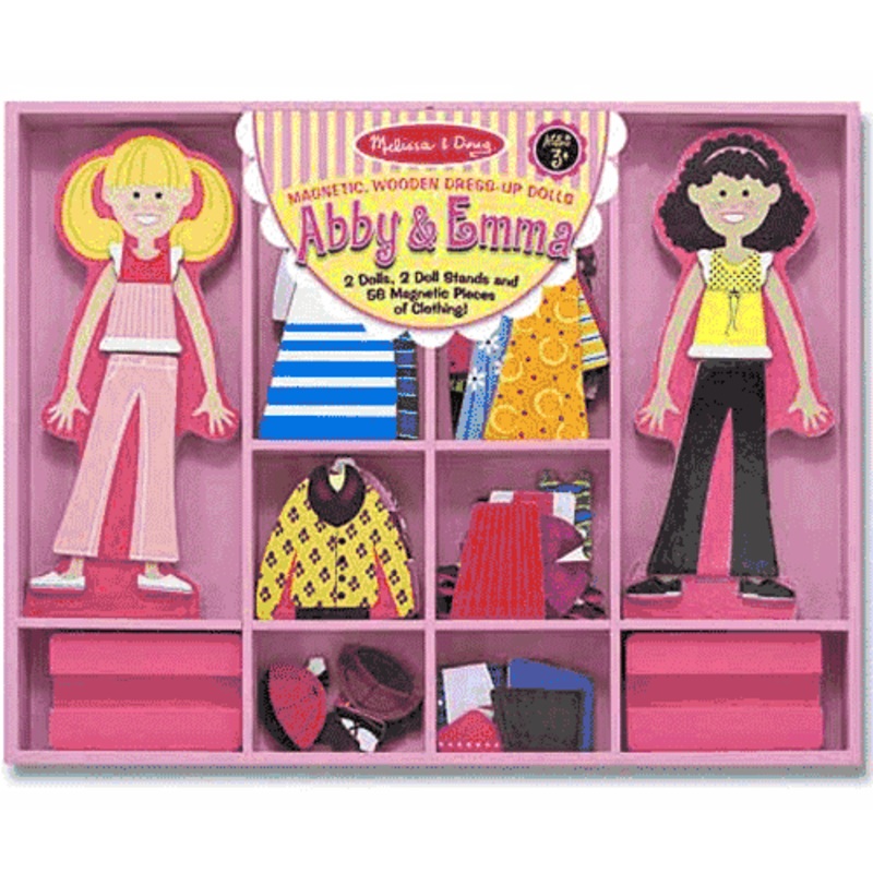 Melissa & Doug Abby & Emma Magnetic Dress-Up