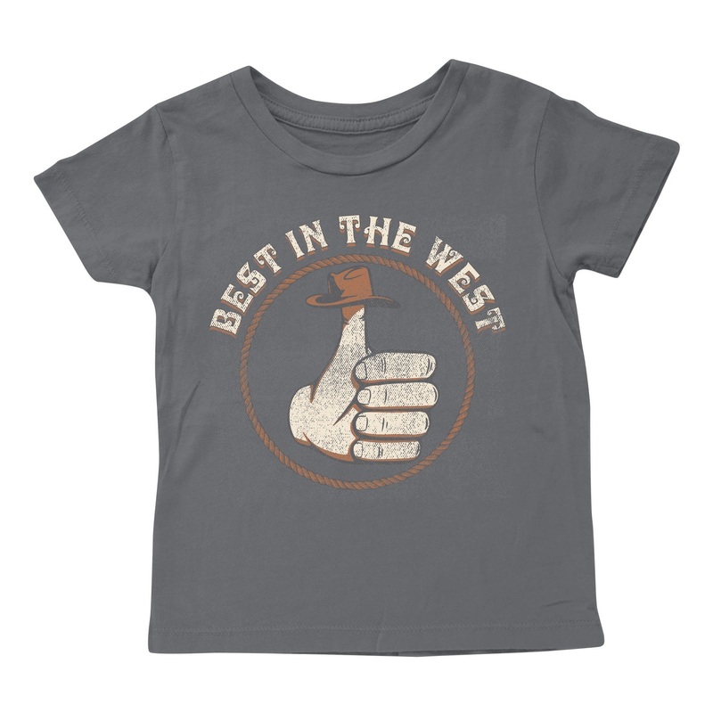 Best in The West Short Sleeve Tee – Faded Black