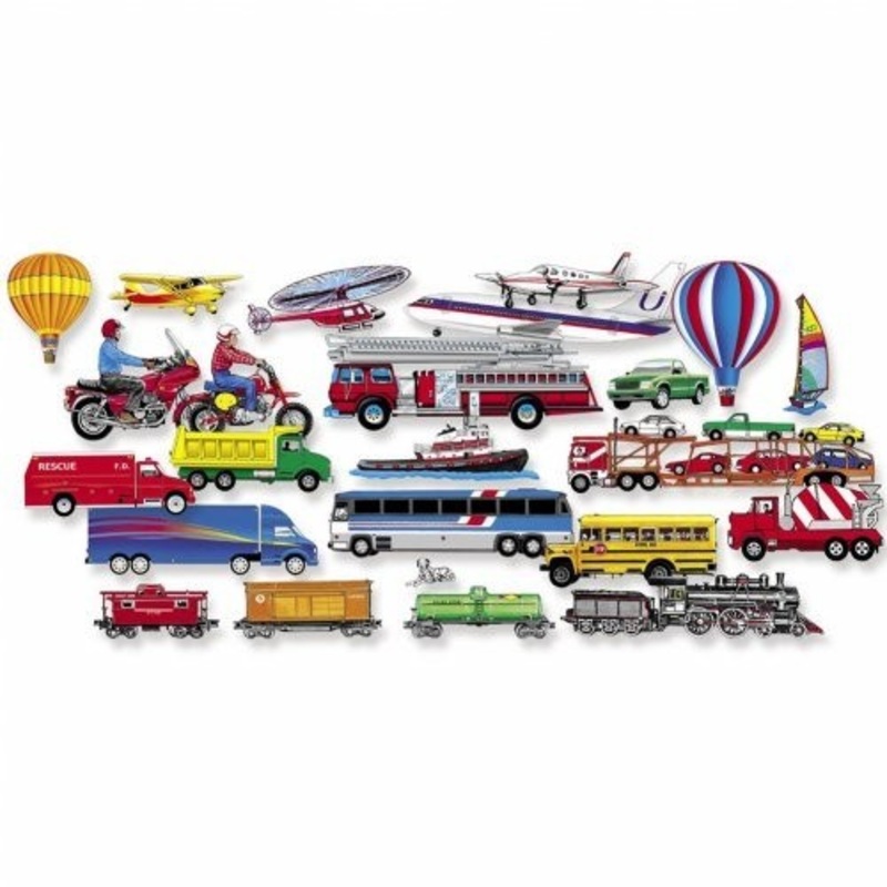Felt Fun Set – Trains, Trucks, & Planes