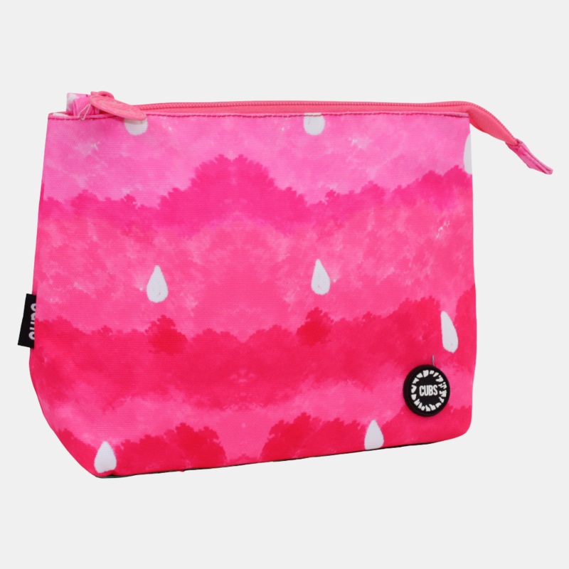 Pink Watermelon Cocktail 1 Medium Pouch Beach Bag