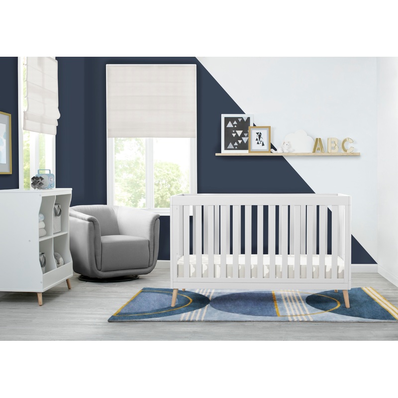 Blue Abstract Hand-Tufted Area Rug 5×8