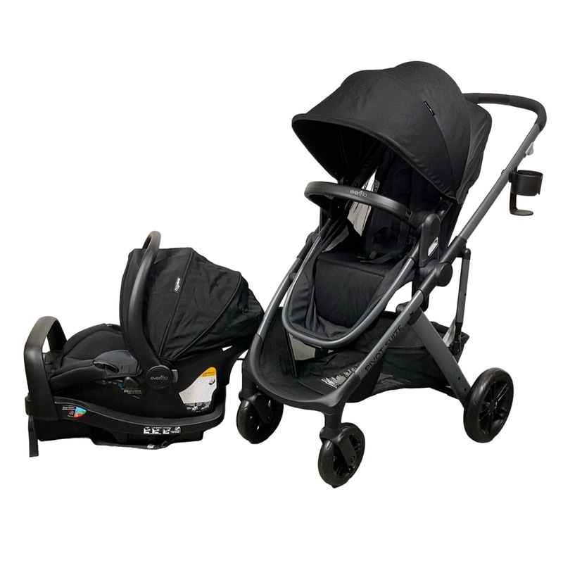 Evenflo Pivot Suite Travel System, 2024, Dunloe Black