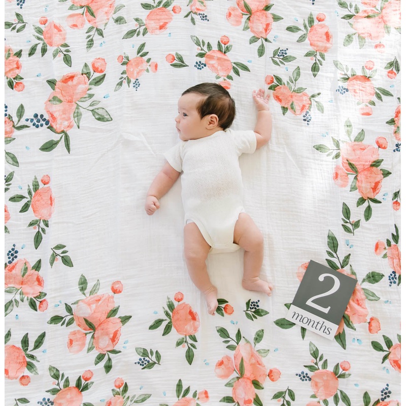 Little Unicorn Photo Blanket – Watercolor Roses