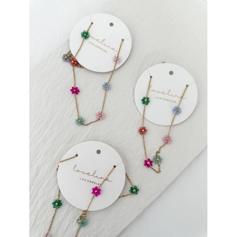 LoveLina Daisy Chain Beaded Necklace