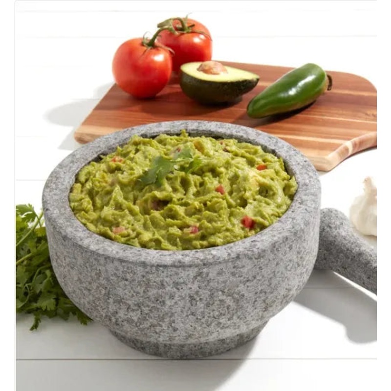 Molcajete Large Natural Stone Mortar and Pestle