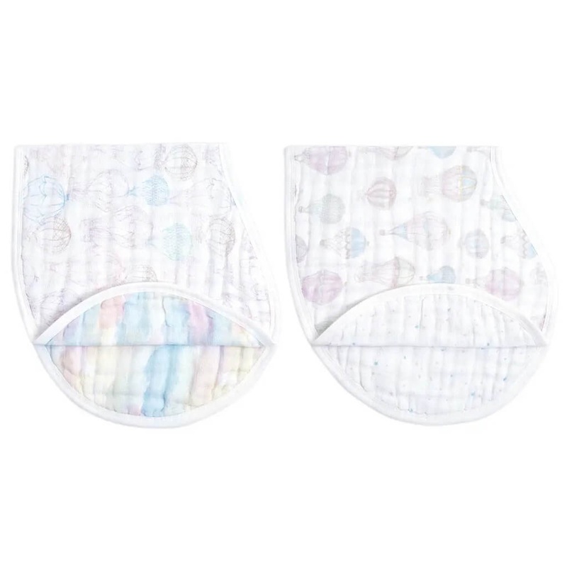 Organic Burpy Bib 2 Pack Above the Clouds