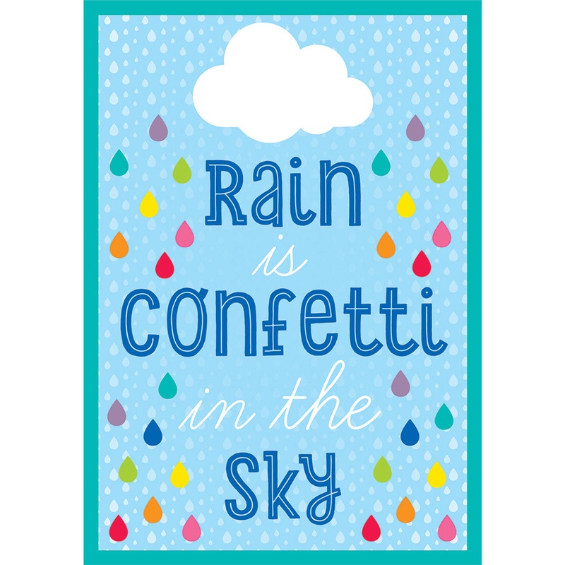 Rain Is Confetti in the Sky Poster