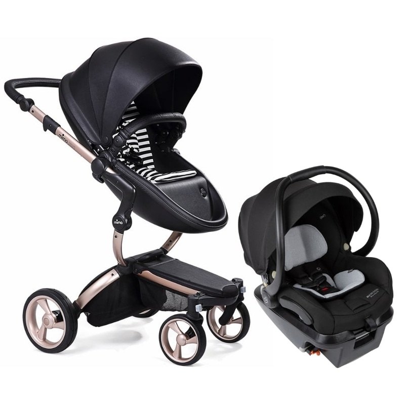 Mima Xari 4G + Maxi Cosi Mico XP Max Travel System Bundle – Rose Gold – Black / Black & White / Essential Black