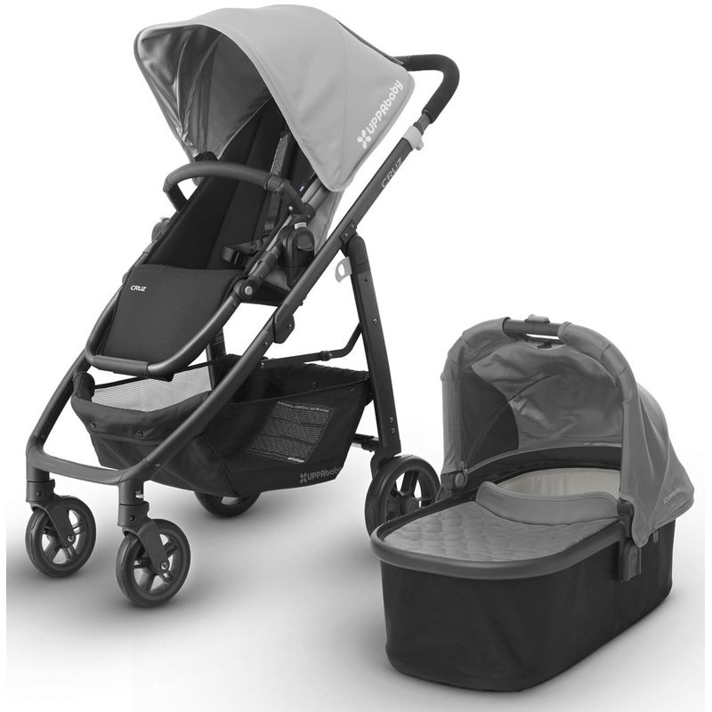 UPPAbaby 2017 CRUZ Stroller & Bassinet – Pascal (Grey/Carbon)
