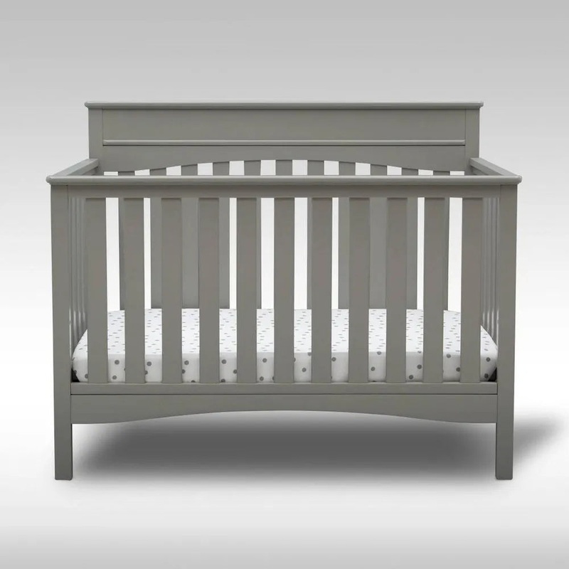 Delta Children Skylar 6-in-1 Convertible Crib – Gray