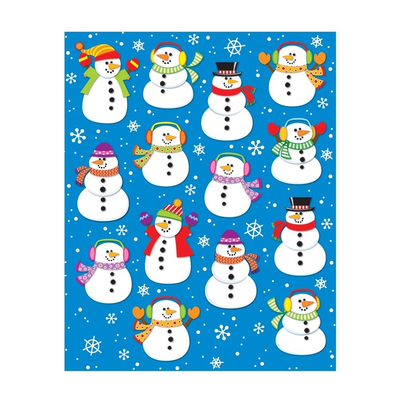 Snowman Shape Stickers