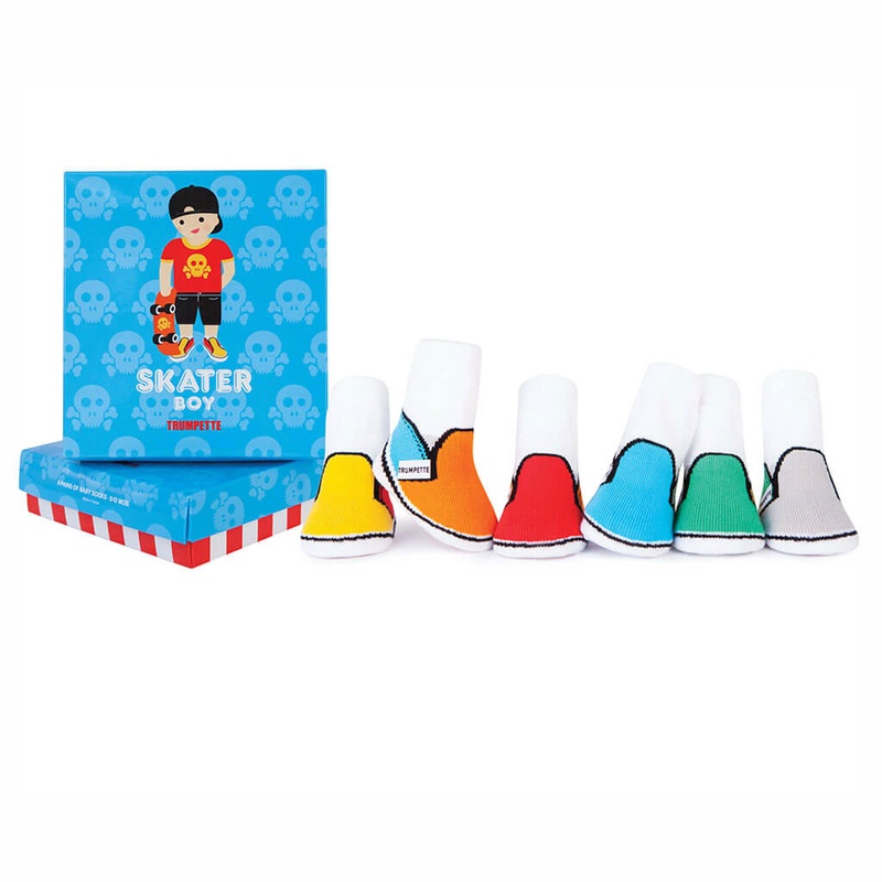 Socks 6 Pair Box Skater 0-12 Months