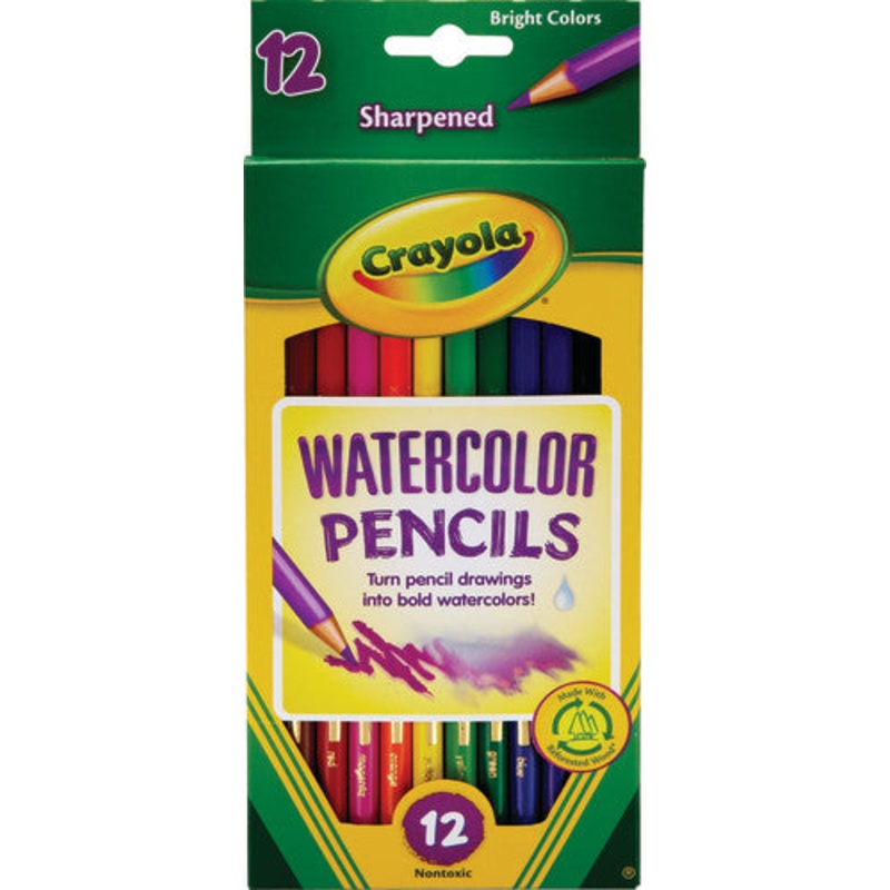 Crayola Watercolor Colored Pencils, 12 colors