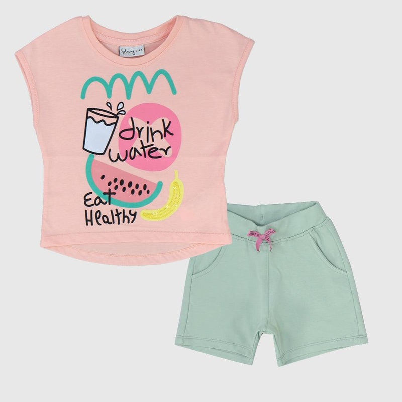 “Eat Healthy” 2-Piece Outfit Set