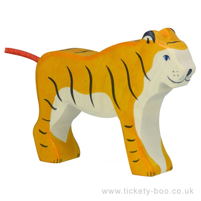 Holztiger Wooden Animal Standing Tiger