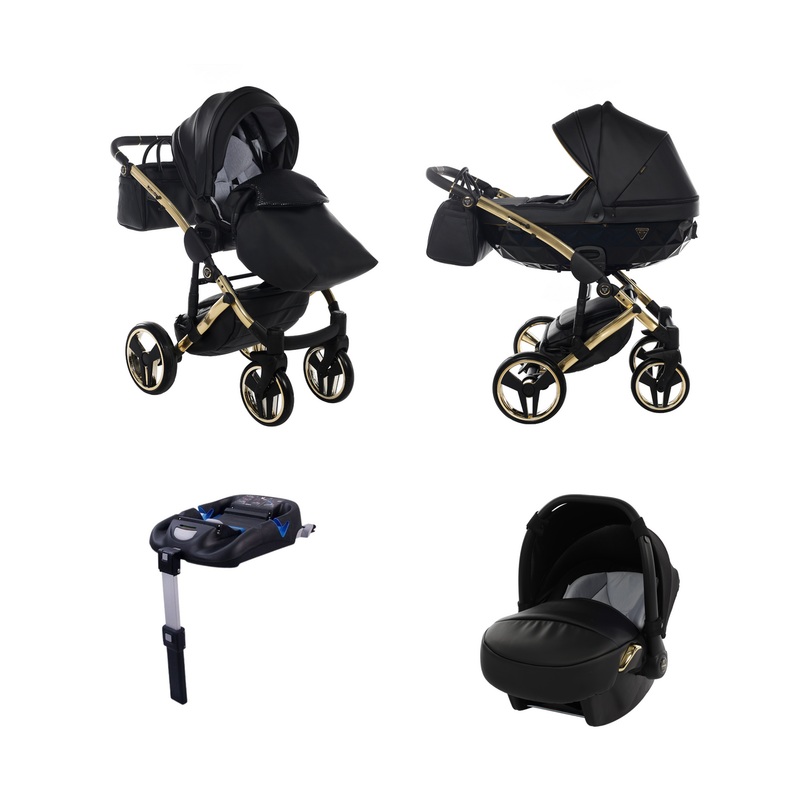 JUNAMA FLUO LINE BLACK GOLD – 4IN1 (INCLUDES CAR SEAT & ISOFIX BASE)