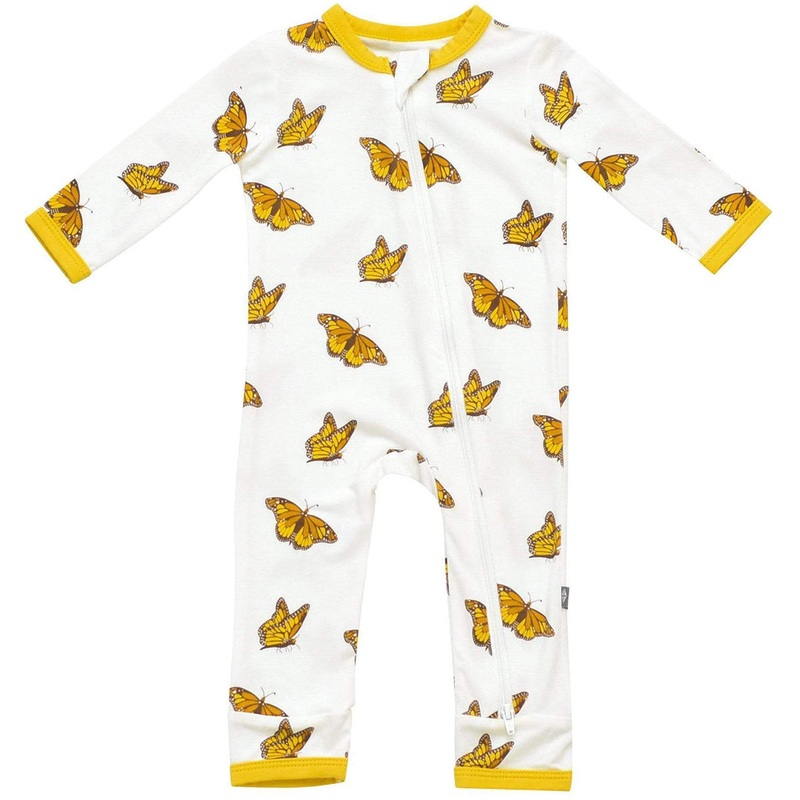 Kyte Baby Printed Zippered Romper – Monarch (0-3 months)