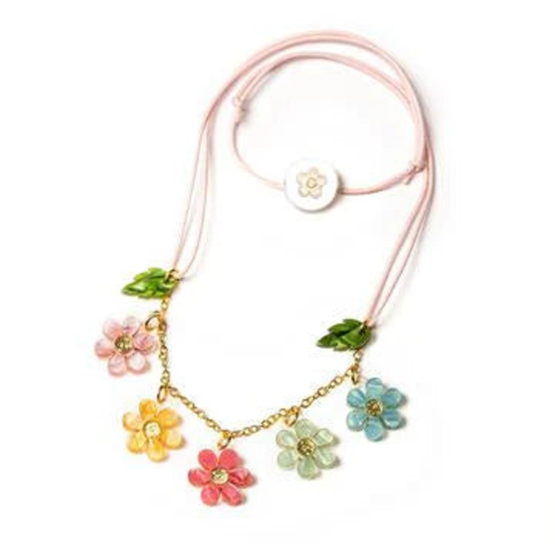 Lilies & Roses Multi Flower Necklace