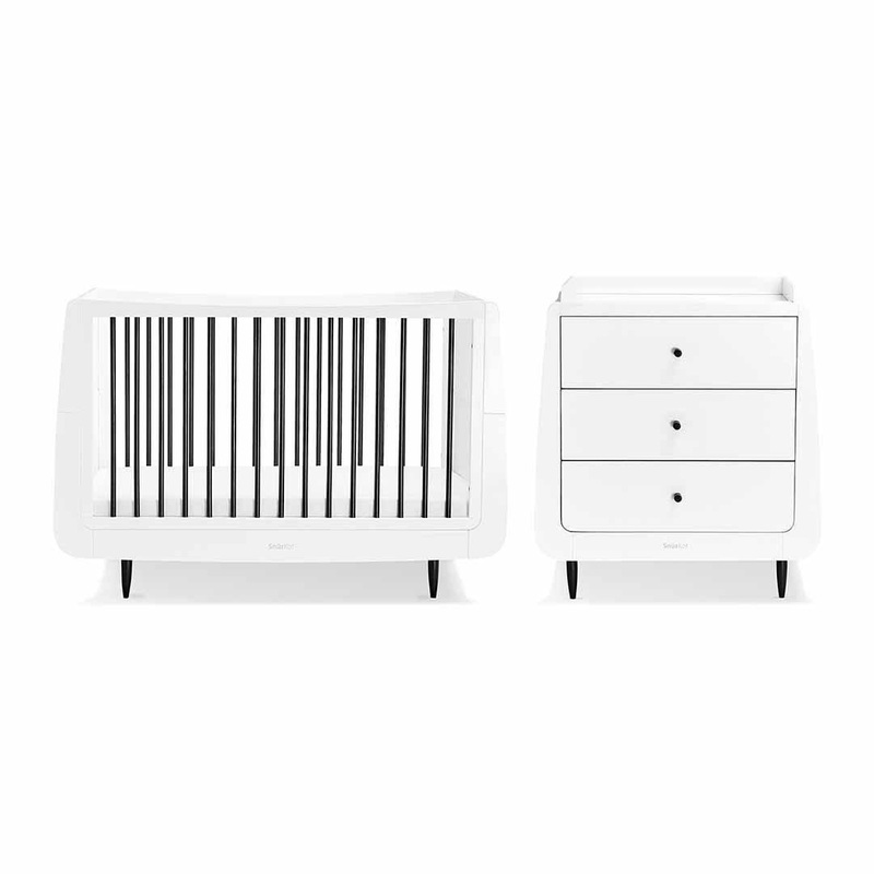 SnuzKot Skandi 2 Piece Nursery Furniture Set – Mono