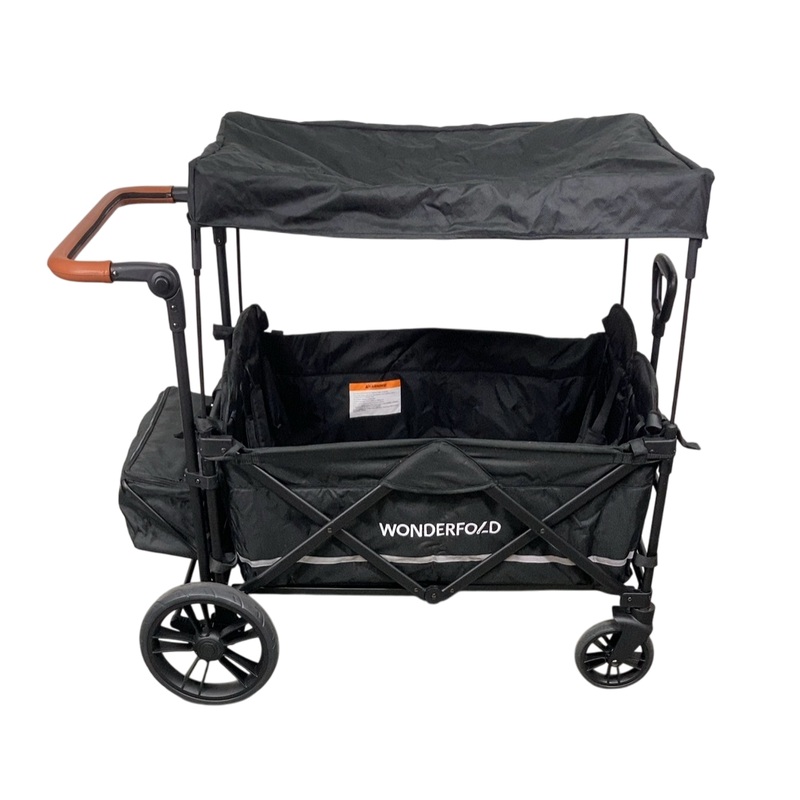 Wonderfold X4 Push & Pull Quad Stroller, 2023, Stealth Black
