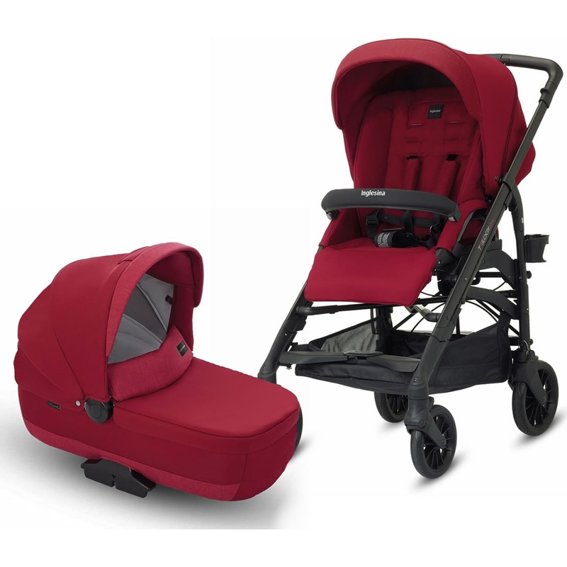 Inglesina Trilogy City Stroller + Bassinet – Intense Red