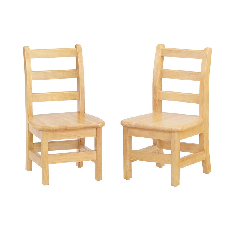 Jonti-Craft KYDZ Ladderback Chair Pair – 16″ Height