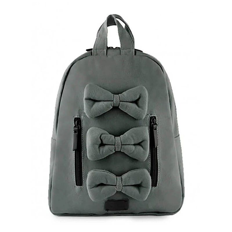 Mini Bows Cotton Backpack – Shadow