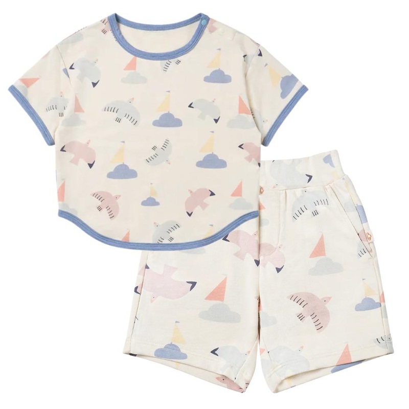 Petite Revery – French Terry Tee + Short Set – Summer Sailing