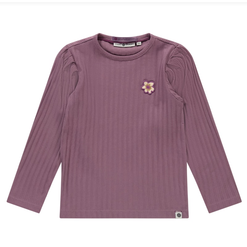 Babyface Mod Floral Long Sleeve Tee – Magenta Purple