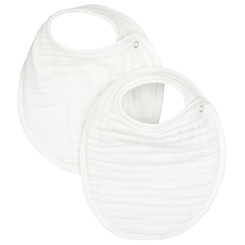Cloud Muslin Bib 2 Pack – White